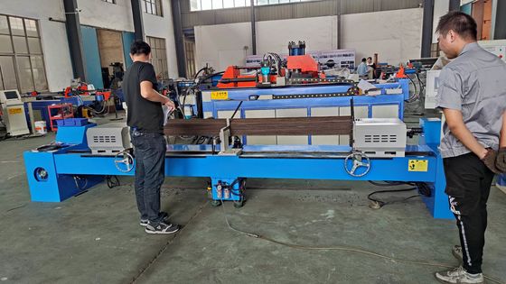 DJ80 Hidrolik Çift Başlı Katı Tüp Çamlama Makinesi Son Mill