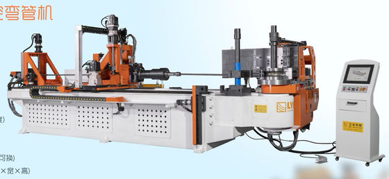 DW130CNC10A3S-T otomatik CNC boru tüp bükme makinesi 5.5 inç boru bükme 10 eksenli itme bükme ile